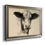 «Charcoal Cow II», reproduction sur toile encadrée-2139298381