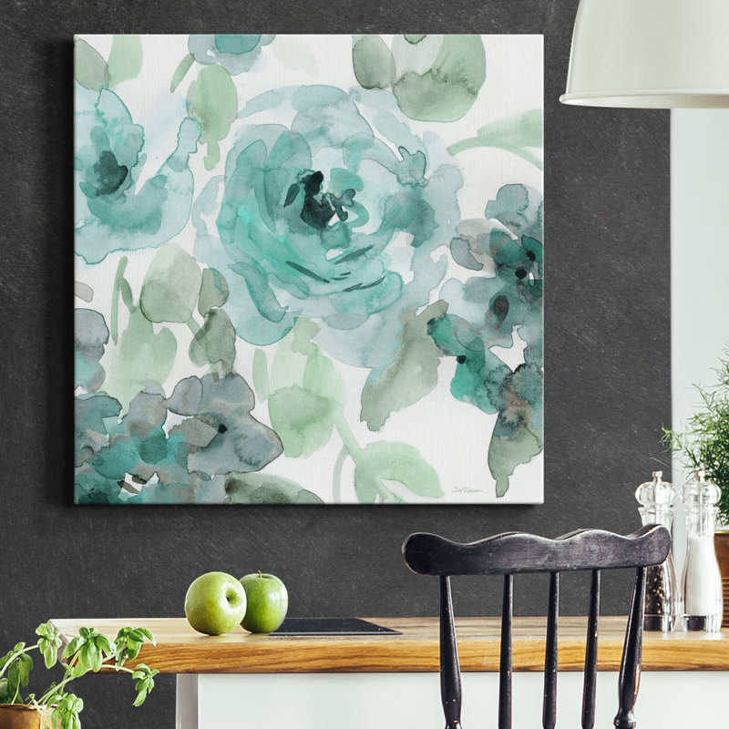 Belle's Blue II - Reproduction d'art sur toile tendue, H 32 po x l 32 po x P 1 po