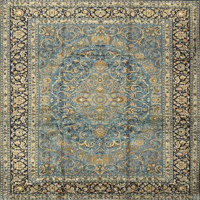 Tapis oriental bleu