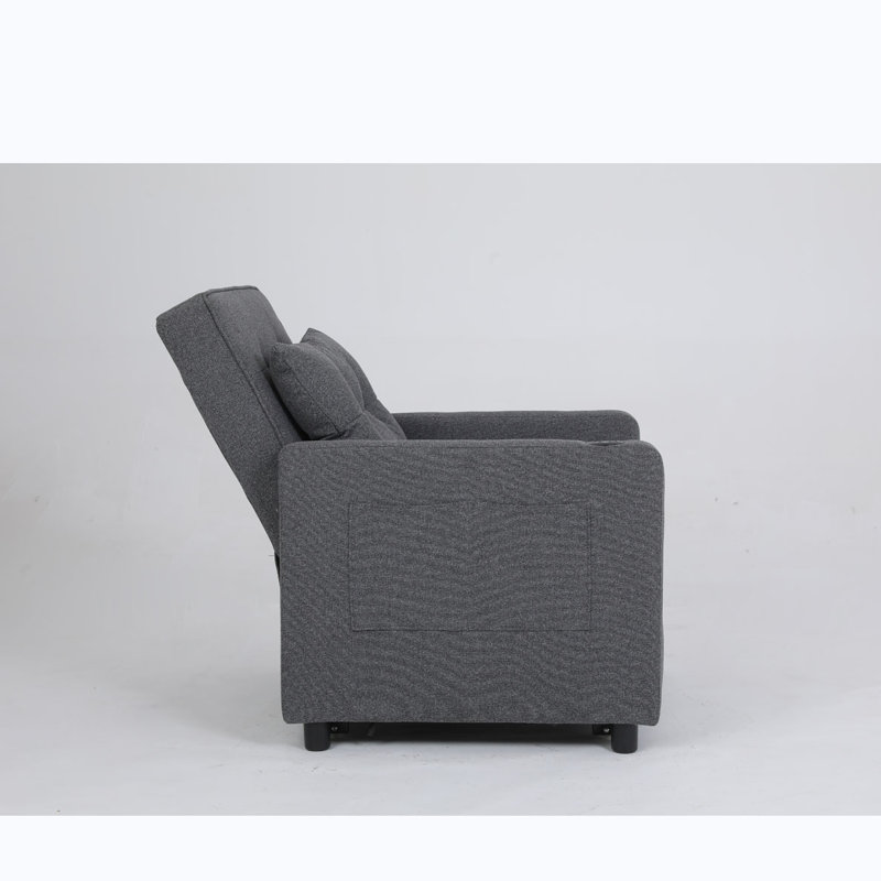 Fauteuil convertible convertible, Lin gris