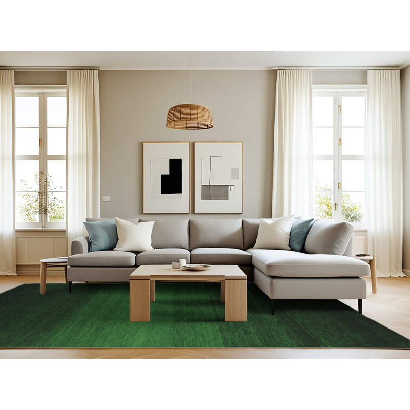 Washable Abstract Indoor Rug, Rectangle 8' x 12'