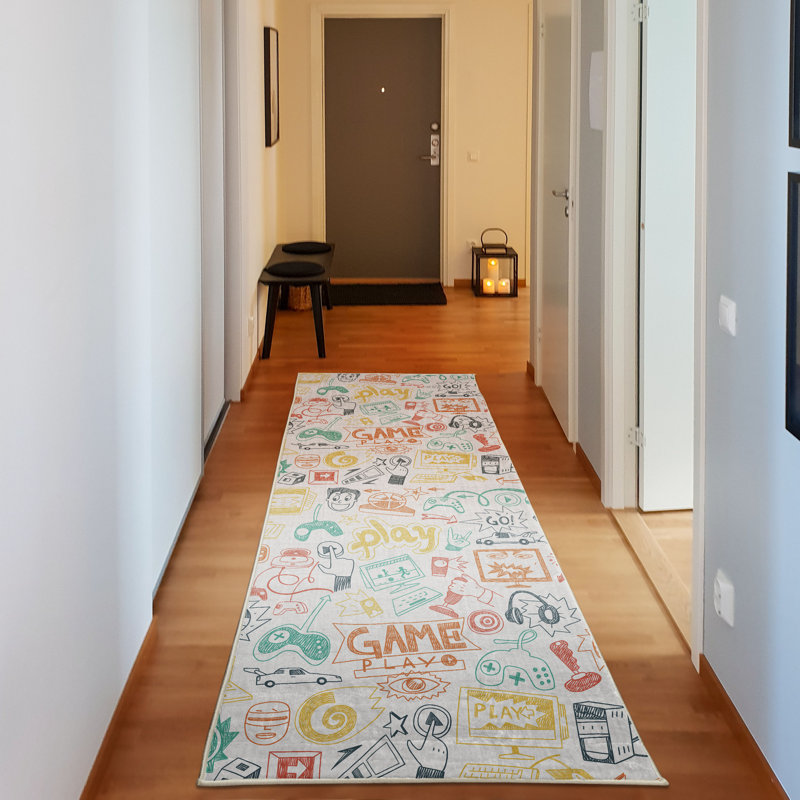 Tapis décoratif en fibres de polyester à haute densité Middelburg, Tapis de couloir 2 pi x 5 pi
