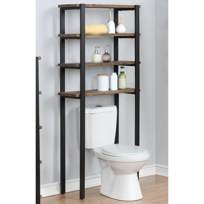 Solid Wood Freestanding Over The Toilet Storage