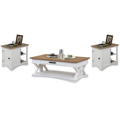 Table basse avec 2 tables d'appoint