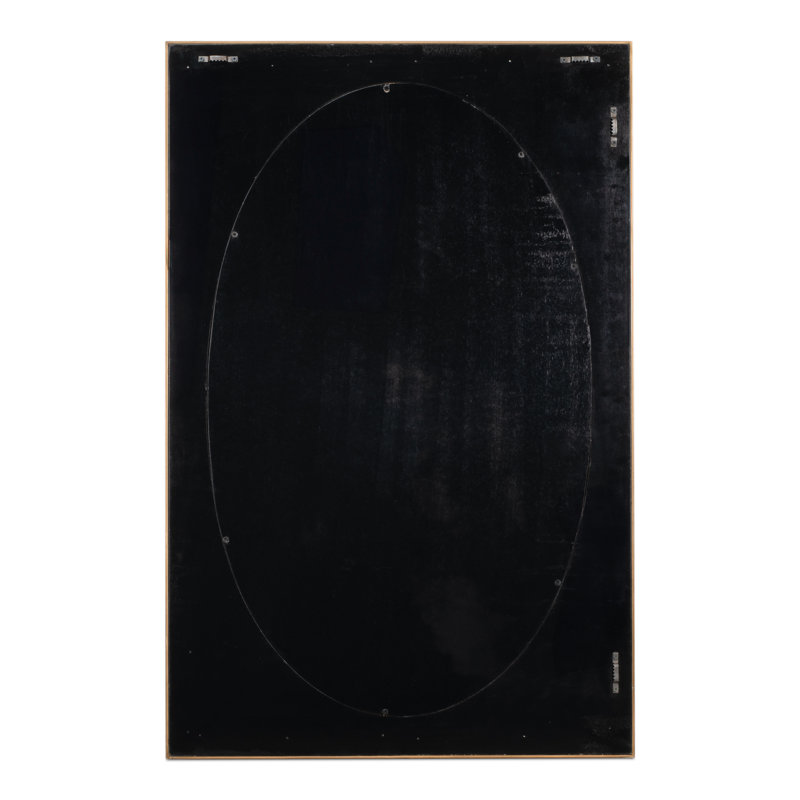 Francis Rectangle Iron Mirror, Antique Gray
