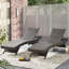 Chaise longue simple inclinable 79 po Everlee