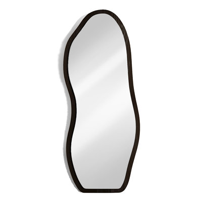 French-Style Retro Irregular Wall-Mounted Floor Mirror With Full-Length View