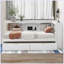 Lit de jour avec deux tiroirs de rangement, armoires de rangement et ports USB-1189999806