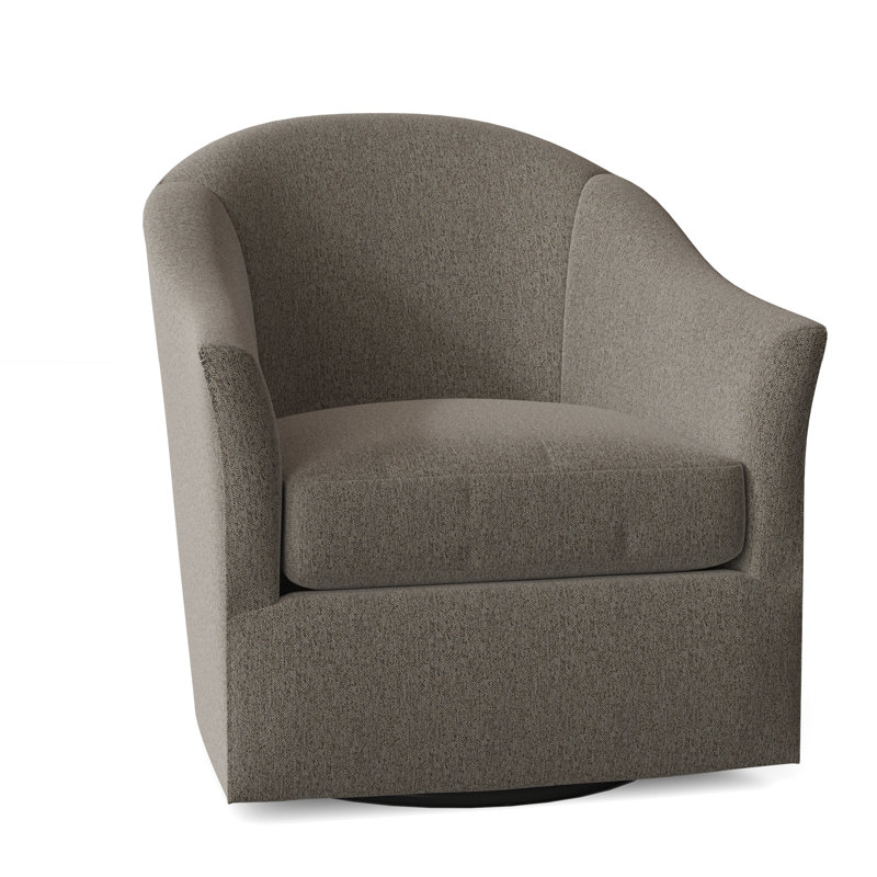 Fauteuil tournant Barry, Noisette 8794