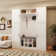 40 Pairs Of Shoes Storage Cabinet With Hooks& Bench