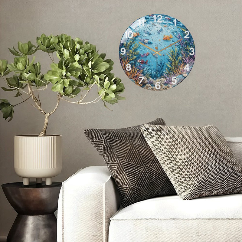 Horloge murale avec horloge murale 12 po