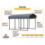 Abri de voiture en acier galvanisé 10 x 24 x 9-90469185