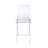 Nadie Clear Acrylic & Chrome Finish Counter Height Chair (Set Of 2)