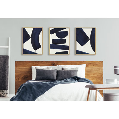 Japandi 3, Japandi 26 and Japandi 4 by Rocket Jack Framed Canvas Wall Art Set