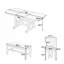 Ensemble de table de salle à manger extensible en bois 6 pièces 78 pouces avec banc, ensemble de table de cuisine traditionnelle avec rallonge amovible de 18 pouces et 4 chaises rembourrées, espresso et beige