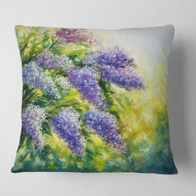 Housse et insert d'oreiller carré Lilas