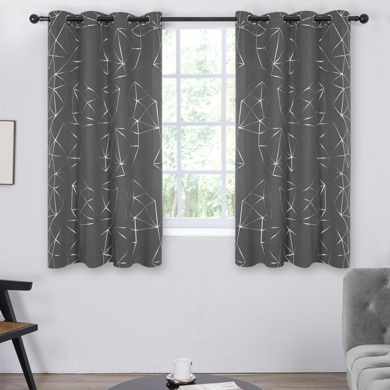 Karpenko Room Darkening Curtain Pair, 52" W x 63" L, Gray