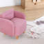 Fauteuil à oreilles bohémien, 100% coton, rose | 20,1 po x 18,5 po x 27,6 po | 35 éponges orthopédiques, 7 cm de hauteur | Pieds en bois robustes | Parfait pour les salles de jeux élégantes et les coins de lecture confortables