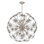 Esteracae 8 Light 36in x 36in Pendant in Black with Clear Radiance Crystals