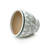 11.4'' Dia Green and White Round Planter Pot, Large Ceramic Pot with Drainage-980604194