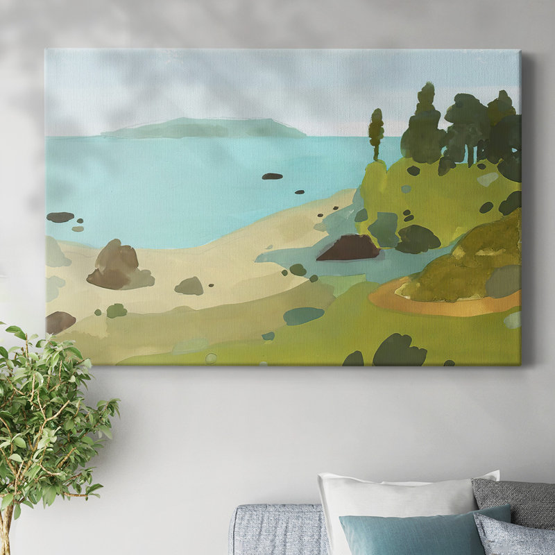 Coastal Inlet II - toile tendue avec châssis, H 12 po x l 18 po