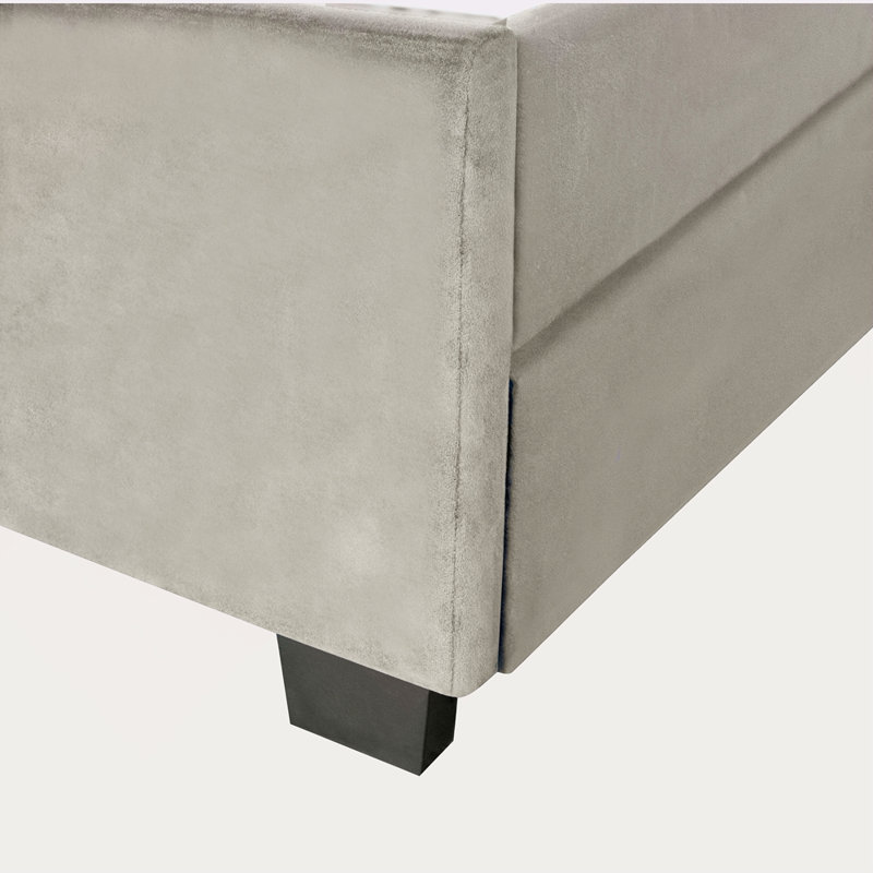 Lit gigogne pour lit Queen, Gris