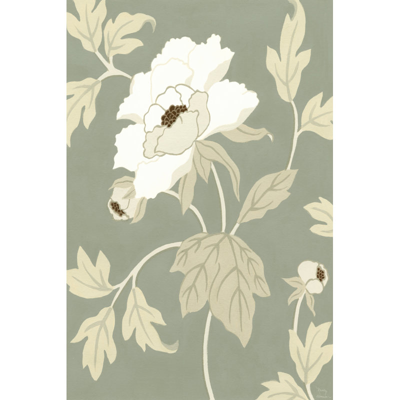 Small Peony Elegance I (P) by Nancy Slocum - Wrapped Canvas Art Prints, 46cm H x 30cm W x 3.8cm D