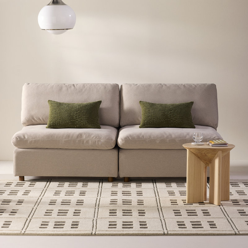 Maldiv Hand Tufted Wool Indoor Rug, Rectangle 5' x 8'
