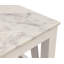 Table de bout en marbre blanc Bellamy