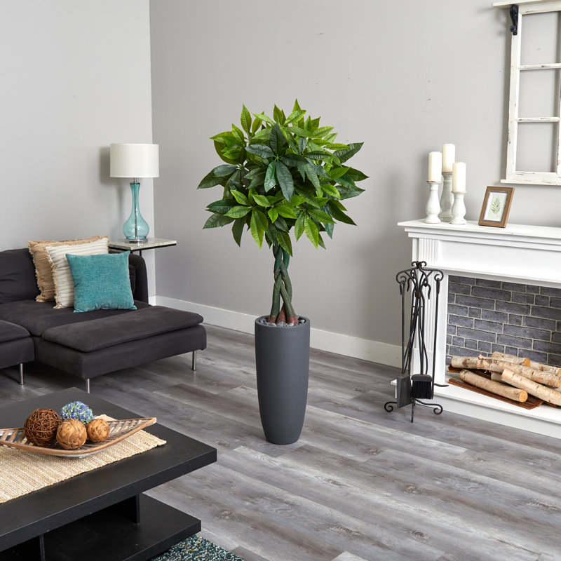 72'' Faux Foliage Tree in Ceramic Planter