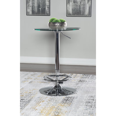 Aishvi Round Glass Top Dining Table