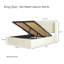 Cadre de lit Aykah Zir avec rangement relevable, Heaboard rembourré, cadre de lit Meta avec rangement Hydrualic, aucun sommier requis, design moderne-121187815-121187813
