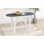 Ensemble de table de salle à manger 3 pièces en bois à hauteur de comptoir avec abattant et 2 chaises rembourrées pour petit espace-129598278-129598282-129598279-129598274