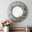 Axentie Round Wall Accent Mirror Hallway Sunburst Mirror-1631029645