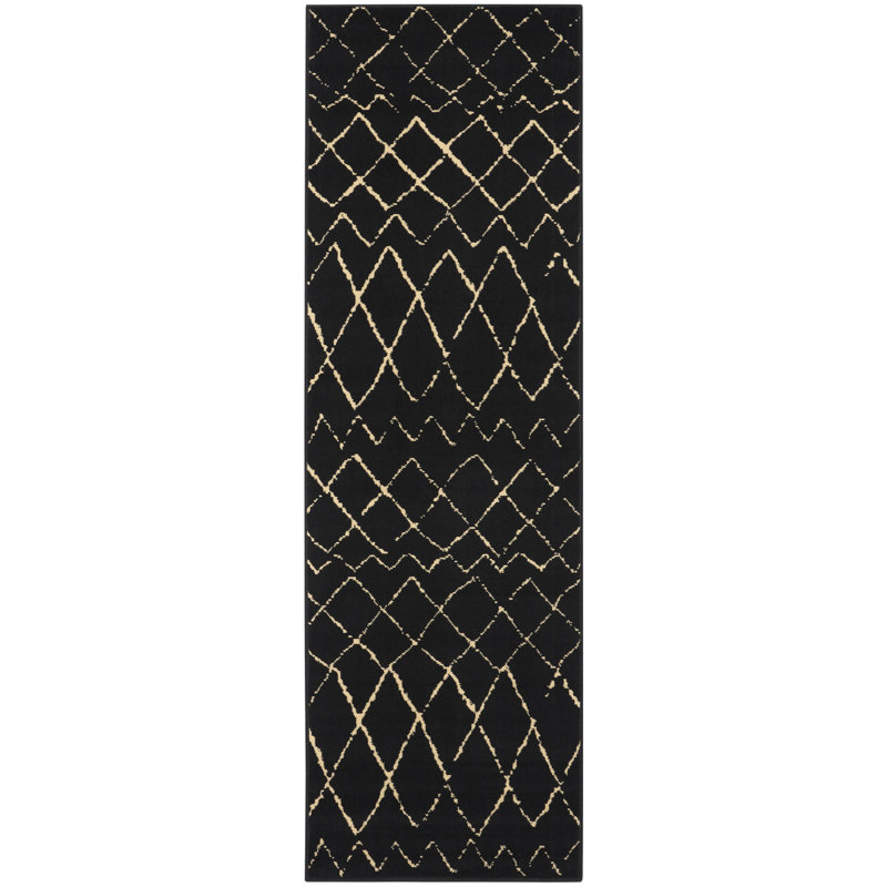 Budyoni Geometric Indoor Rug, Runner 2'3" x 7'6"