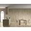 12 po x 24 po FS texturé marbre naturel cannelé 3D pour mur, 1 boîte 4 PCS