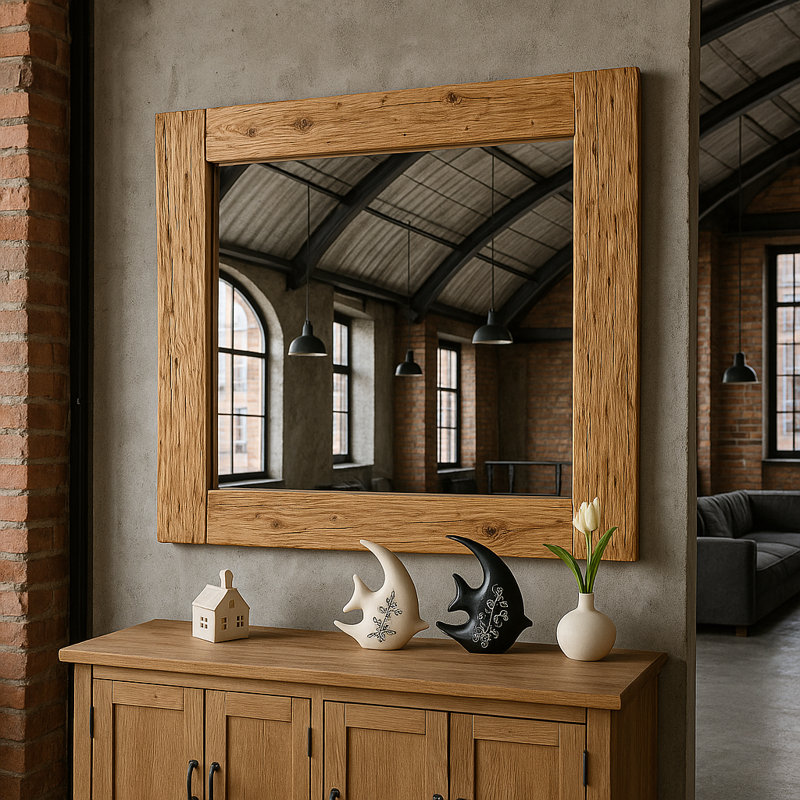 Miroir Heritage, Naturel, 34 po x 40 po, Rectangulaire