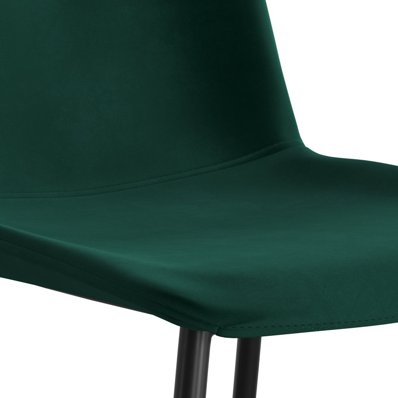 Chaise en velours Kody Comfort +, Velours émeraude