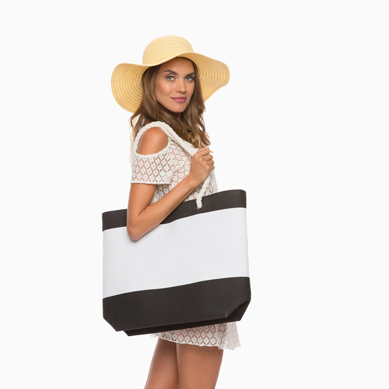 Sac de plage pique-nique, service pour 1, Noir
