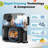 Slushy Machine, 88 Oz. Slushy Maker Machine For Home, No Ice Needed, Slushie Machine With Adjustable Smoothie Thickness, Frozen Drink Machine For Slush, Smoothies, Frappés, Milkshakes, Cocktails