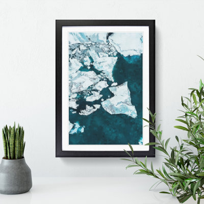 Broken Glacier in Iceland - Picture Frame Painting