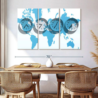 Kerner Time Zones World Map