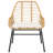 Patio Dining Set With Cushions Poly Rattan Glass-558995157-558995155-558995166