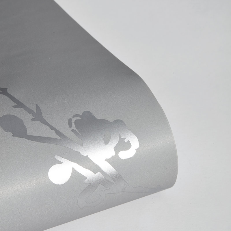 Papier peint peler et coller avec oiseaux par Cynthia Rowley, gris