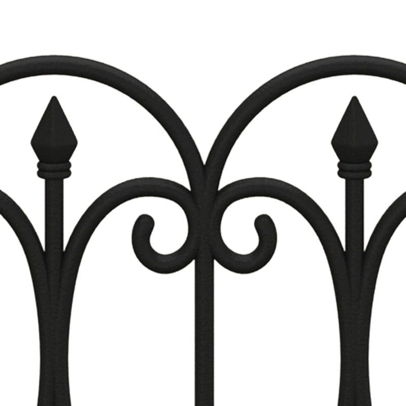 Rudi 32.5cm H x 60cm W Edging, Black