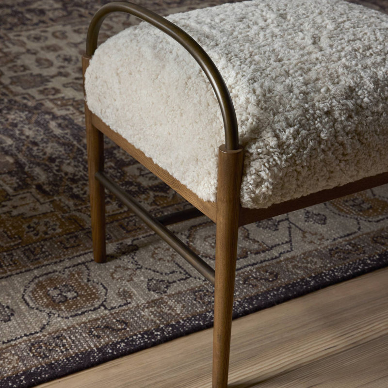Demi Accent Stool, Beige