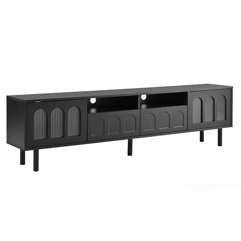 70.8'' Media Center, Black