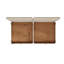 Canapé-lit modulaire moderne avec rangement 2 places, beige