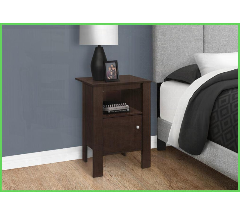 Table basse transitionnelle en stratifié brun - Solution de rangement pour le salon Chambre à coucher, Stable & amp; Polyvalent