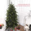 Arbre de Noël artificiel 6 pi avec 1821 pointes, support en métal pliable, assemblage facile, arbre de Noël articulé pour la maison, le bureau, les Fêtes